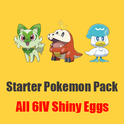 All Starter Pokemons Pack