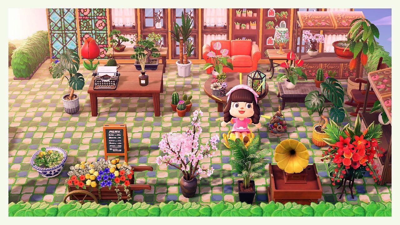 The Flower Shop (33 items) ACNH Theme Animal Crossing New Horizons
