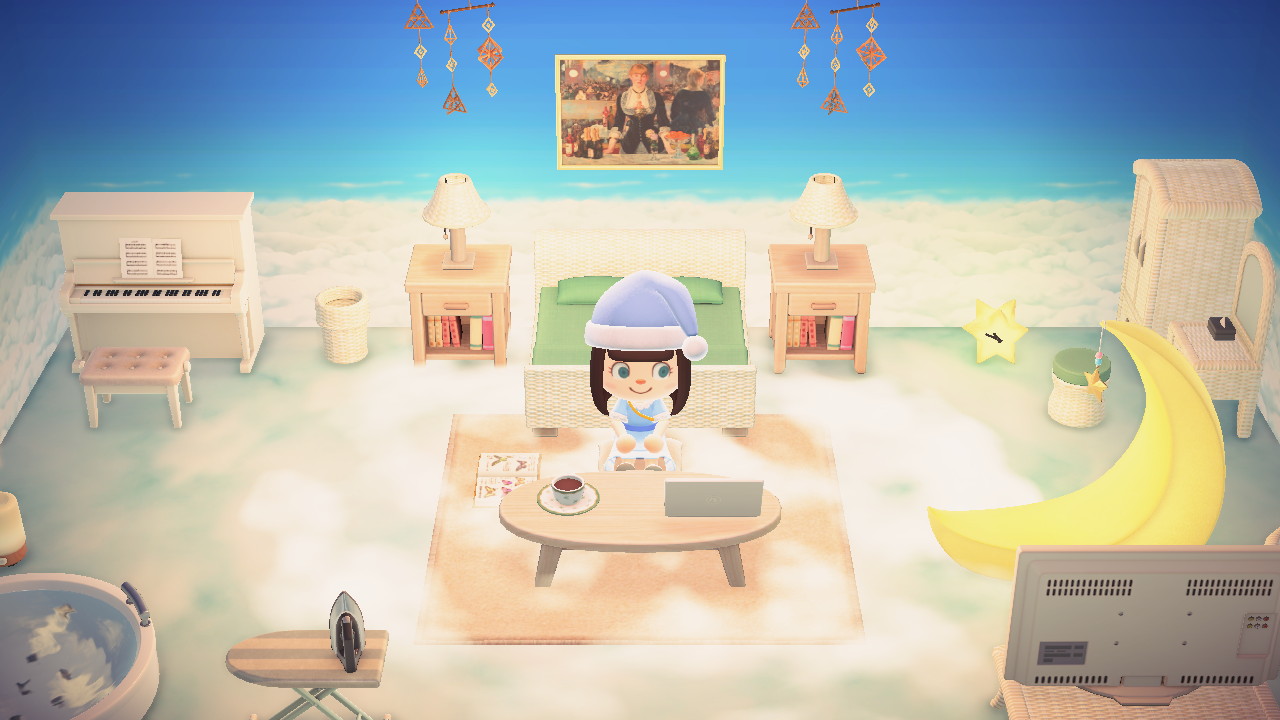 Cloud Bedroom Set (33 Items) ACNH Theme Animal Crossing New