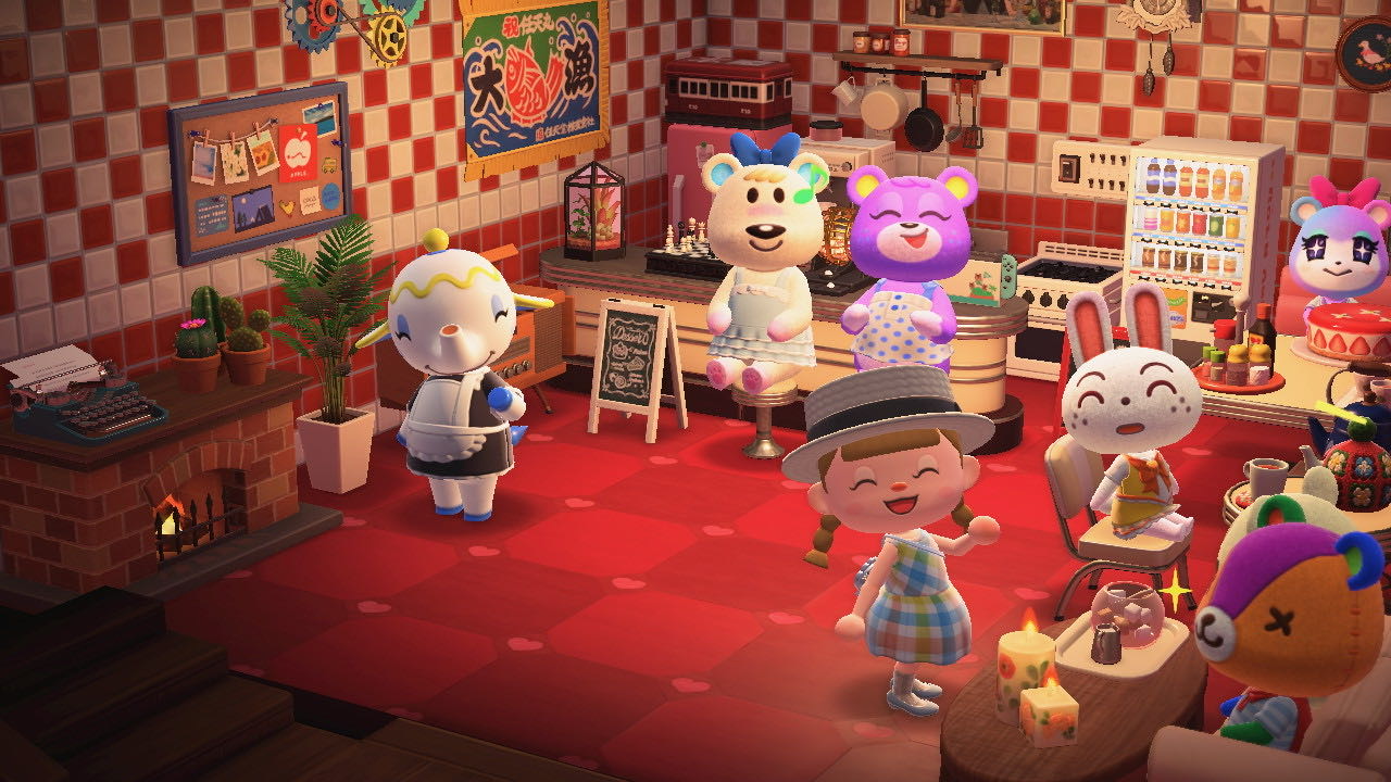 Busy American Restaurant Sets (40 Items) - ACNH Theme - Animal Crossing ...