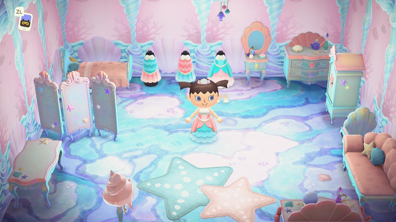 Mermaid Furniture Sets (21 Items) ACNH Theme Animal Crossing New