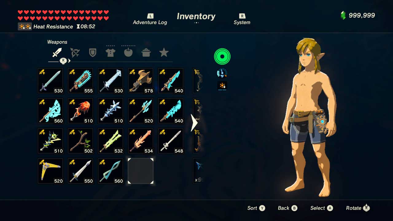 how to max hearts and stamina in breath of the wild