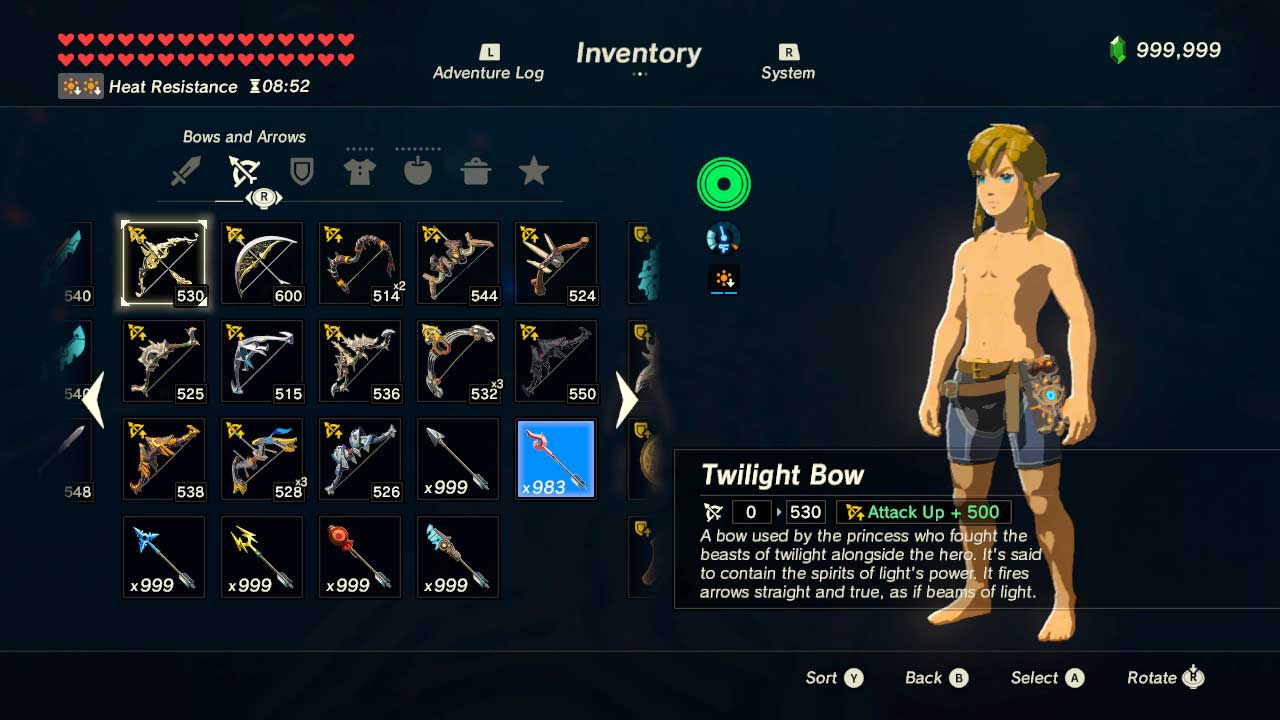the legend of zelda breath of the wild max hearts and stamina wish dlc